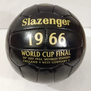 Slazenger Four Star 25 Black | 1966 FIFA World Cup Ball | GENIUNE LEATHER SIZE 5
