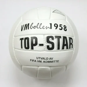Top Star VM Bollen | 1958 FIFA World Cup Ball | GENIUNE LEATHER SIZE 5 | White